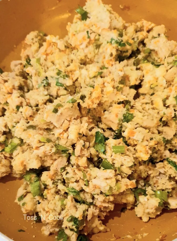 Chicken Mince Chicken mixed with white sauce