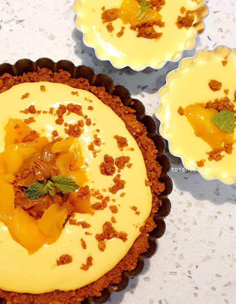 No Bake - Mango Lotus Tart