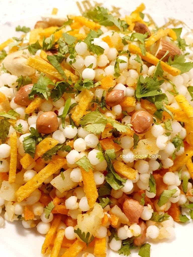 Sabudana-chat.jpg Close up image of Sabudana Chaat