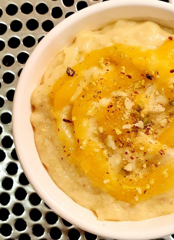 Mango Rabri Served Mango Rabri Served